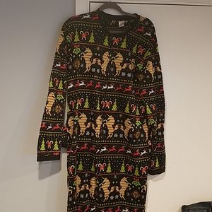 Mens ugly Christmas pajama onesie